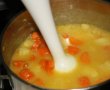 Supa crema de morcovi si cartofi cu crutoane (de post)-1