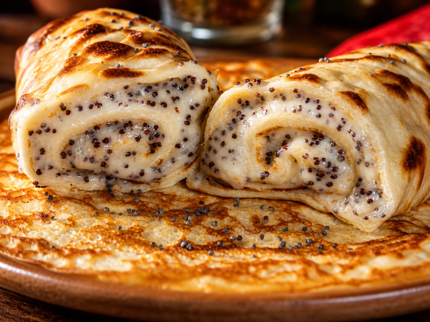 Crema de lapte si mac (pentru clatite)