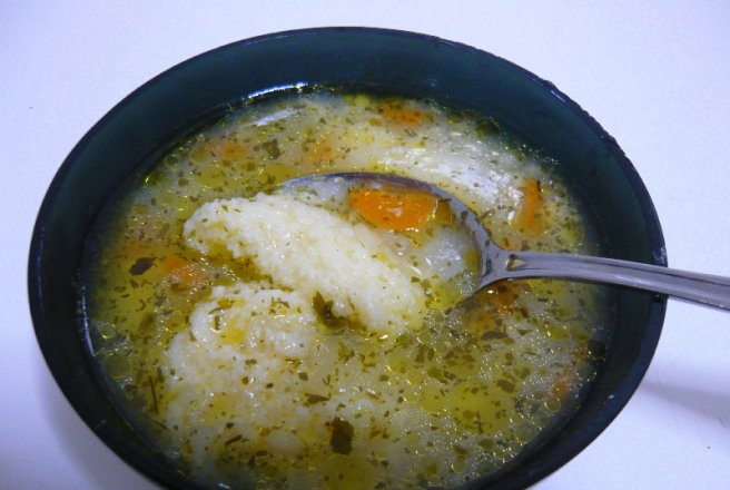 Supa cu galuste de gris