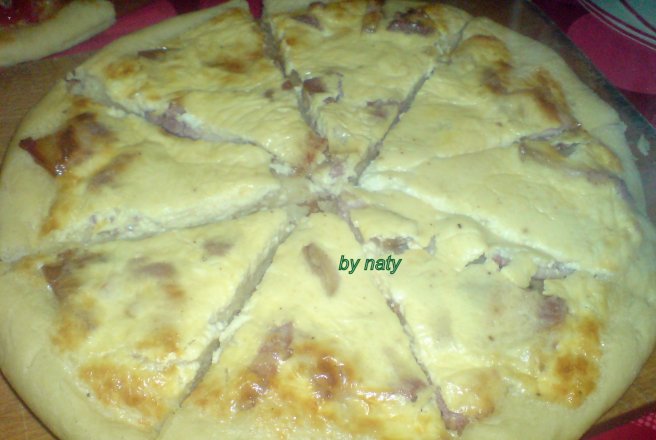 Pizza carbonara