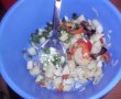 Salată de cartofi cu bureţi muraţi şi ceapă marinată-3