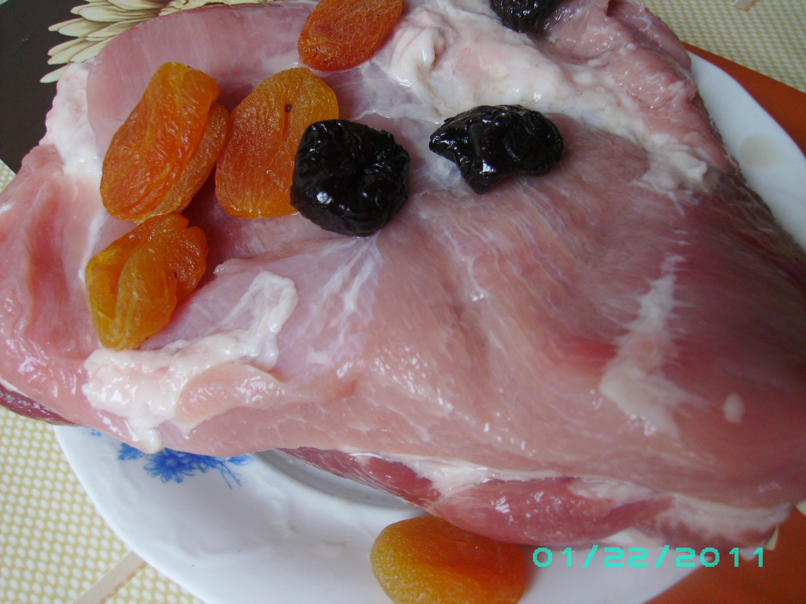 Friptura de porc in sos de fructe  ** 100 **
