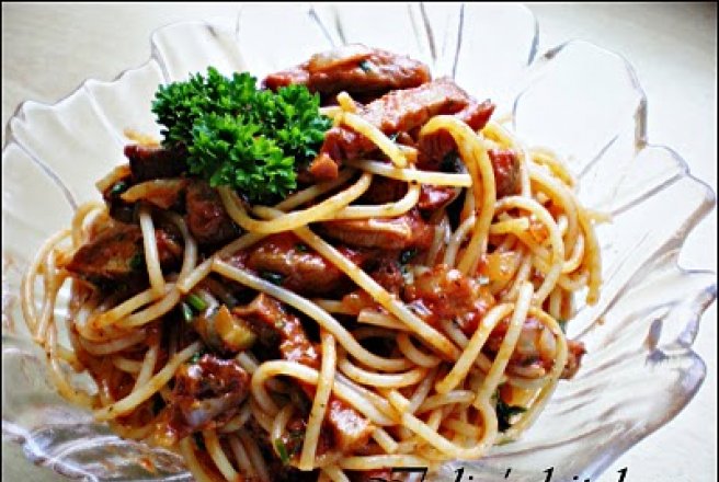 Spaghetti cu afumatura