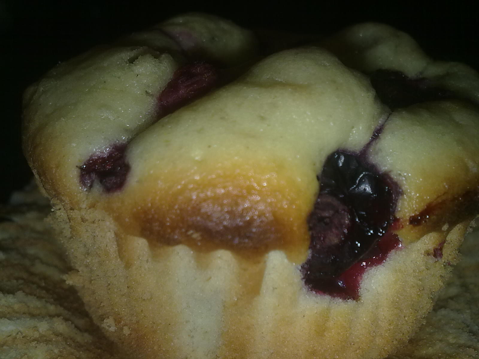 Muffins sau briose cu fructe de padure asortate