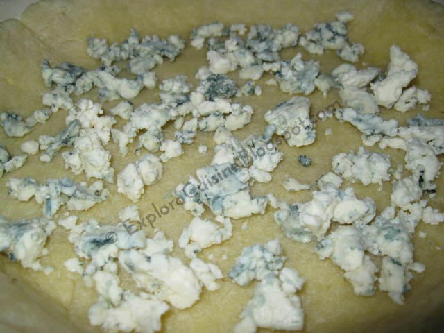 Tarta cu  ciuperci si blue cheese
