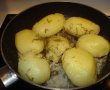 Pui cu ciuperci si cartofi fierti-2
