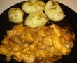 Pui cu ciuperci si cartofi fierti-4