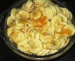 Budinca de clatite (cu sos de ciocolata si banane in sirop de portocale)-2
