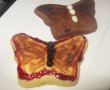 Fluturi colorati(pancake cu afine si chips-uri de ciocolata alba)-4