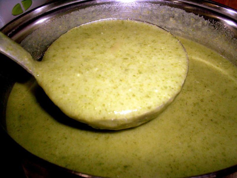 Supa crema din frunze de ridichi