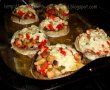 Coaste afumate cu cartofi copţi în coajă şi ciuperci umplute-5