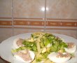 Salata cu fasole galbena  si oua umplute-2