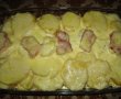 Cartofi gratinaţi cu brânză, ouă şi smântână-5