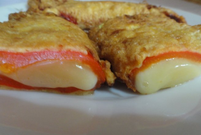 Ardei kapia pane cu mozzarella