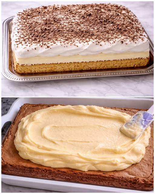 PRAJITURA CU CREMA DE VANILIE SI BEZEA