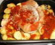Jambon de porc la cuptor cu cartofi noi-6