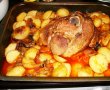 Jambon de porc la cuptor cu cartofi noi-7