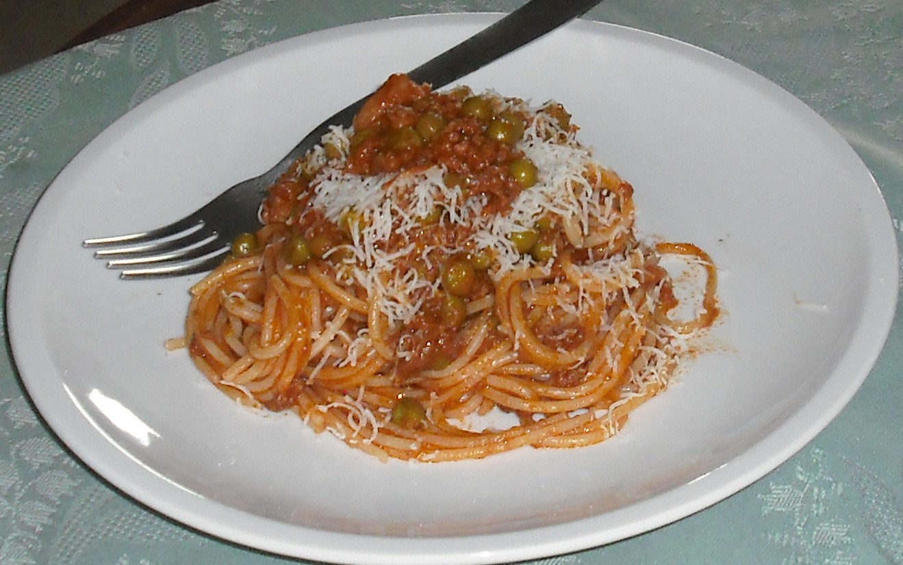 Spaghete alla bolognese(una din variante)