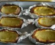 Corabioare de cartofi copti cu pui si ciuperci-9