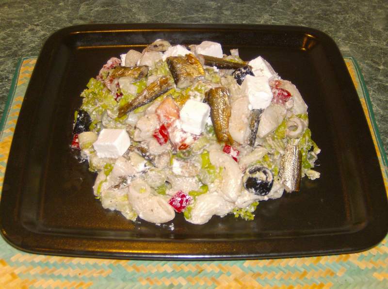Salata cu sprot afumat