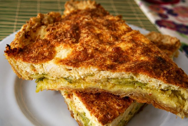 Quiche cu dovlecei