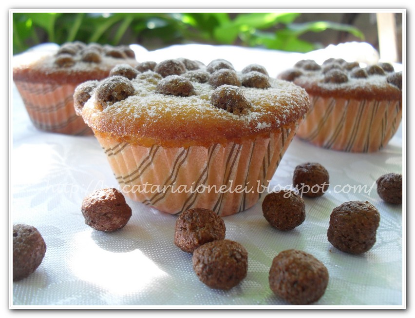 Muffins cu bilute de cacao