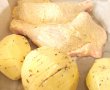 Pulpe marinate in maioneza cu busuioc, cu cartofi hasselback-1