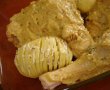 Pulpe de pui cu mustar si cartofi Hasselback-0
