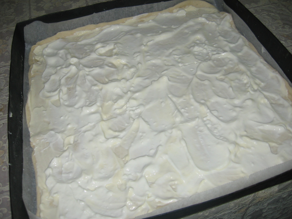 Placinta alsaciana( tarte flambée)
