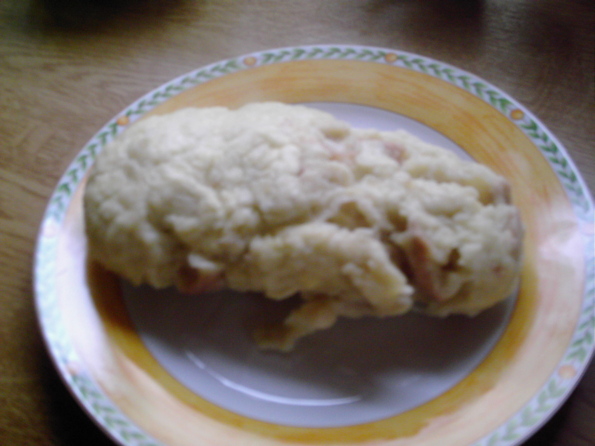 Tocanita de porc cu paine fiarta(Schweine-Geschnetzeltes mit Mehlknödel)