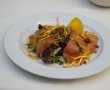 Salata cu somon si sos de portocale-6
