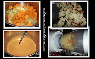 Supă-cremă de morcovi și cartofi
