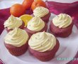Red velvet cupcakes cu cremă de portocale-4