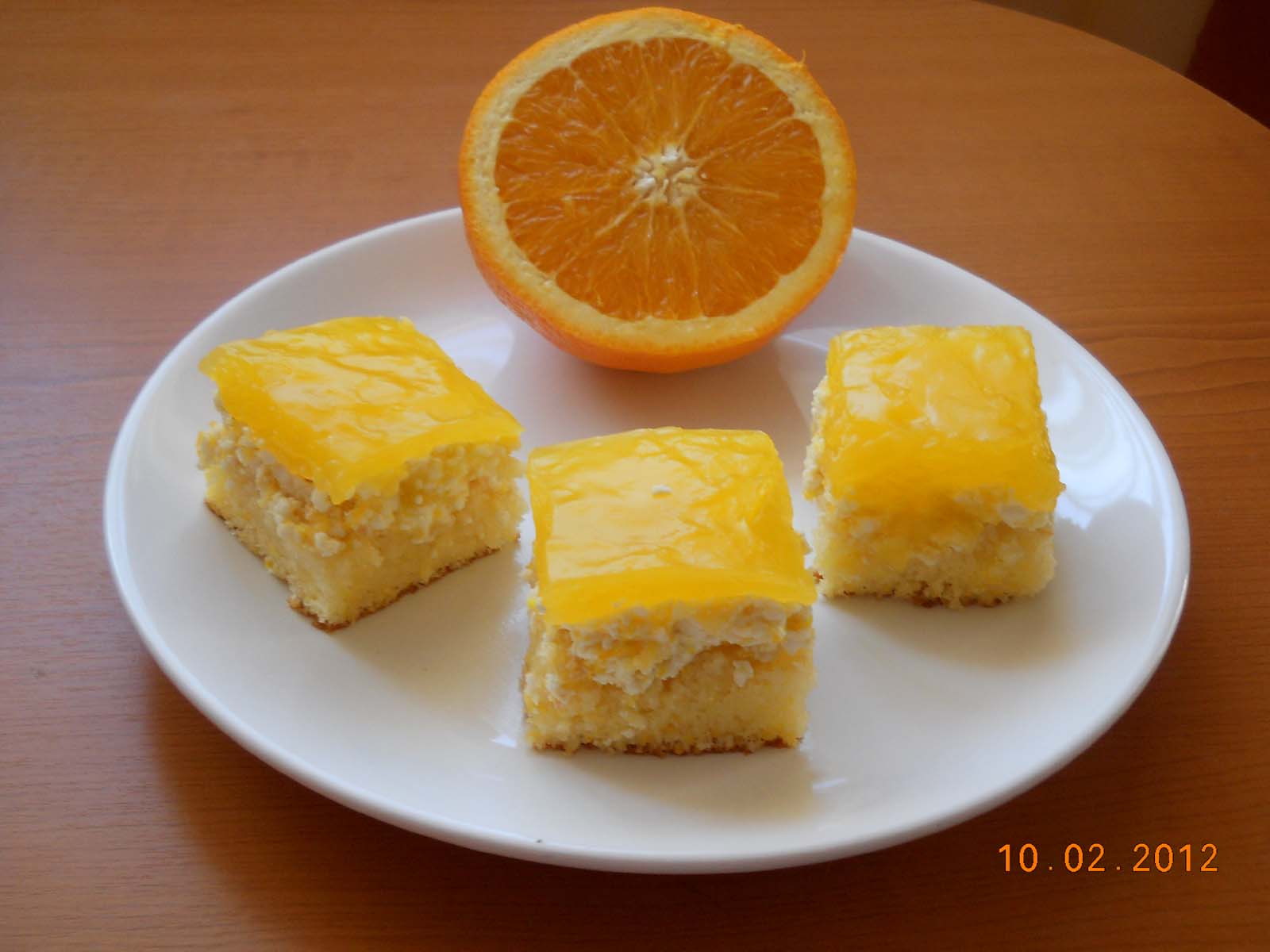 Prajitura cu branza dulce si portocala