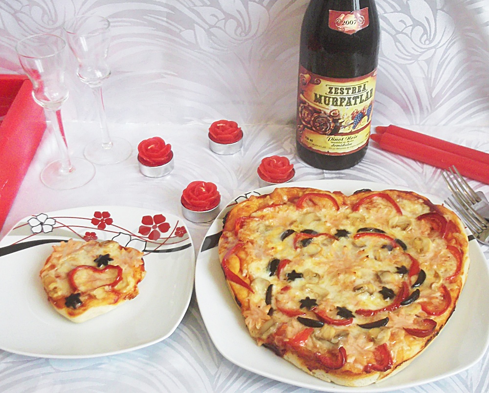 Pizza Love pentru Valentine's Day - Reteta nr. 600