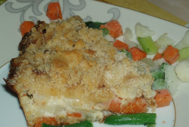 Gratin de conopida cu mozarella