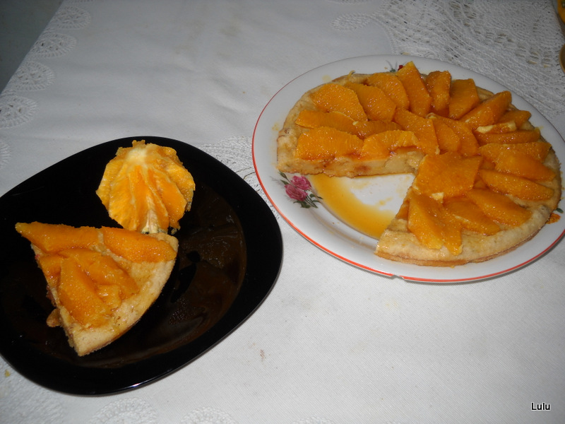 Tarta cu branza si portocale