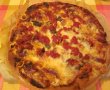 Pizza cu salam crud-uscat, ciuperci si branza de burduf-3