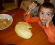 Placinta cu ricotta, mere si stafide-5