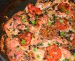 Cotlet de porc la cuptor cu salvie, galbenele  , usturoi si rosii-2