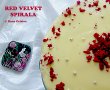 Tort Red Velvet Spirala cu crema ganache-1