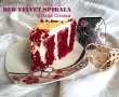Tort Red Velvet Spirala cu crema ganache-9