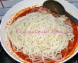 Spaghete cu sunca si sos de rosii-4