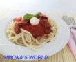 Spaghete cu carnat si sos de rosii-2