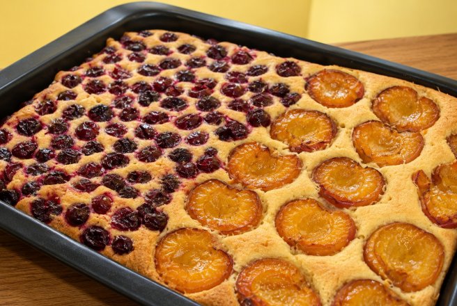 Desert prajitura cu orice fel de fructe