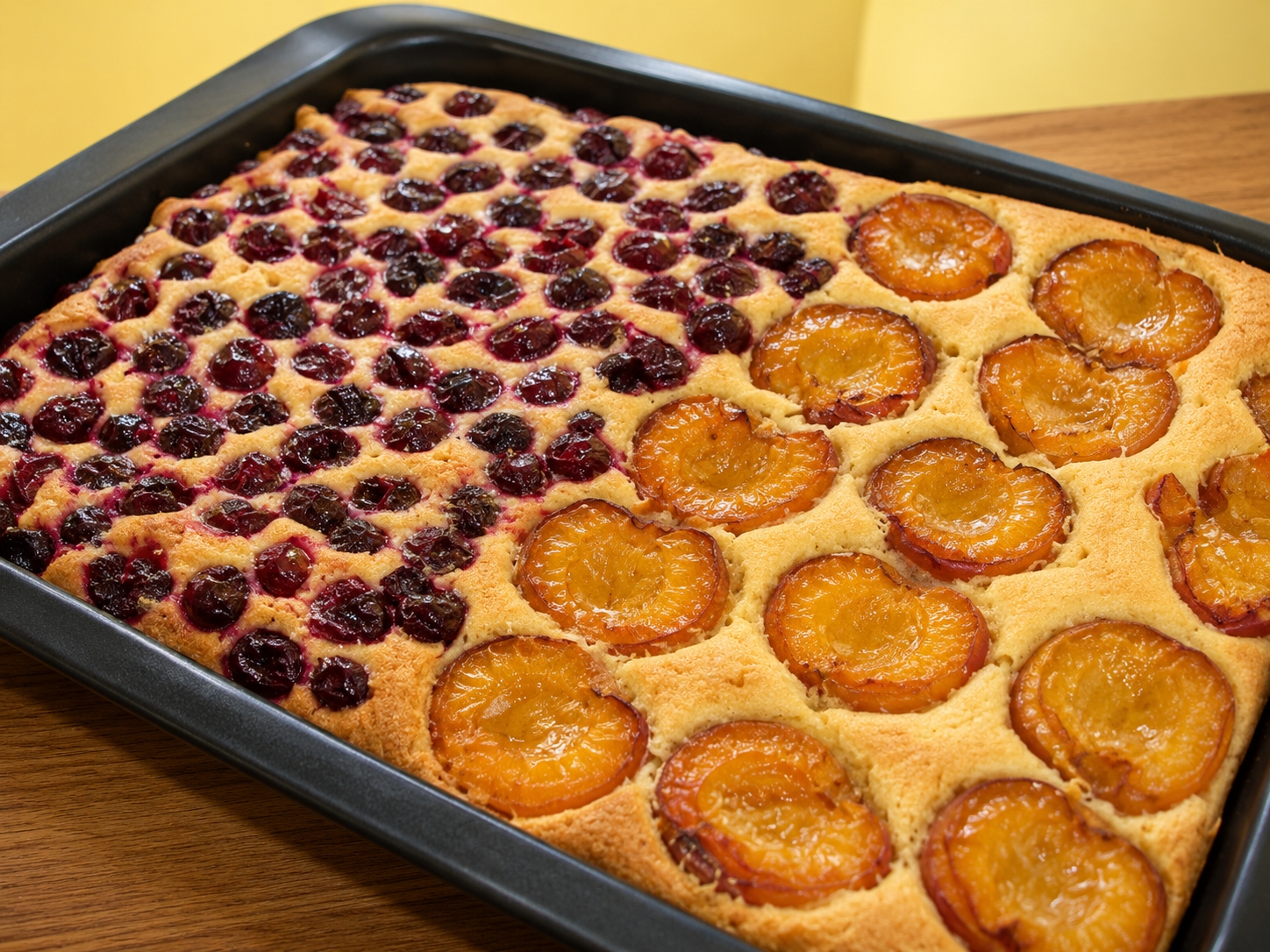 Desert prajitura cu orice fel de fructe