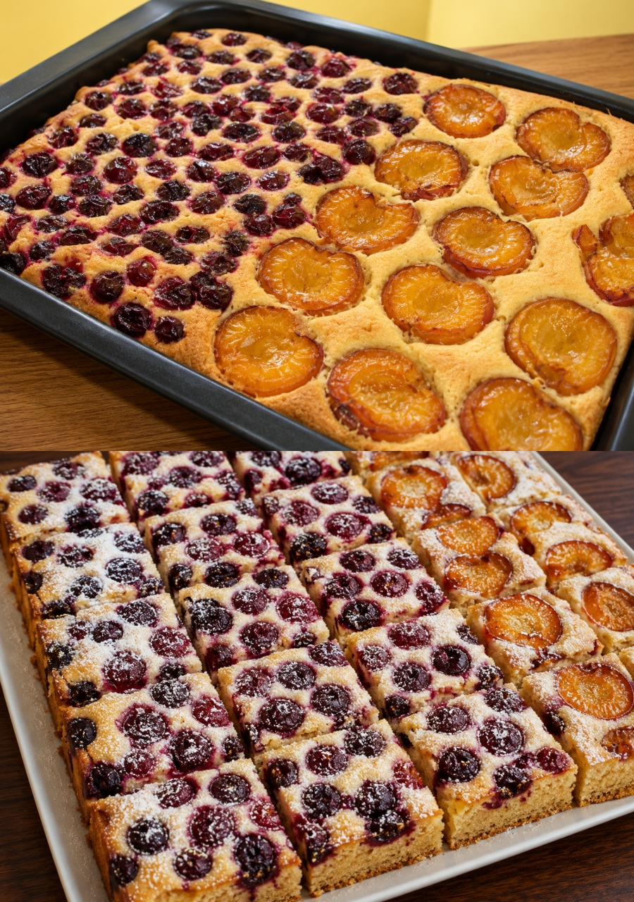 Desert prajitura cu orice fel de fructe
