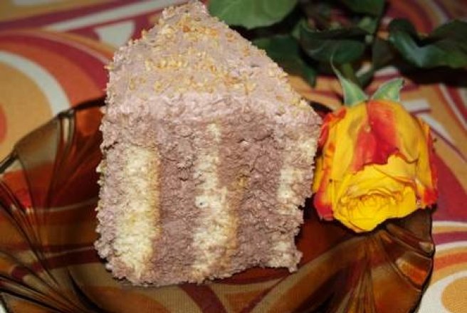 Tort Spirala cu crema ganache de ciocolata(reteta nr.400)
