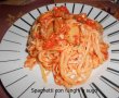 Spaghetti con funghi e sugo-3