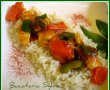 Piept de pui cu sos curry si legume-0